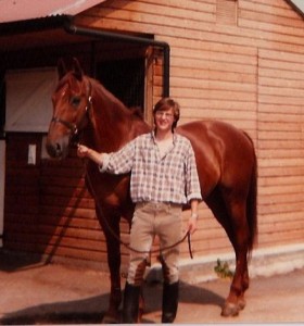 Vico, owned and ridden by Herman Diehl. I had the task of looking after this tricky but handsome character!